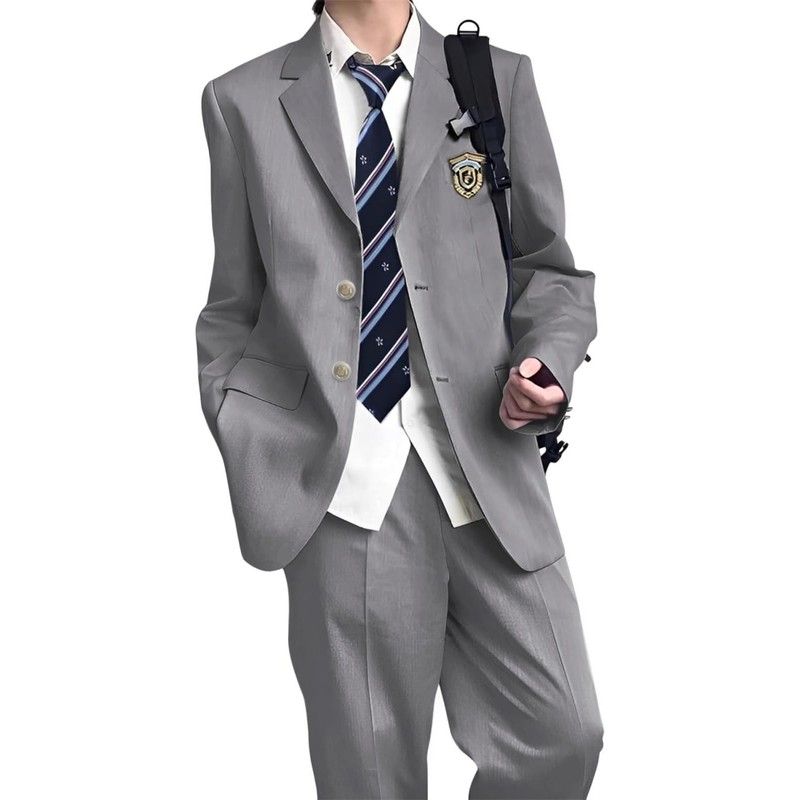 AOTYP School Run, Cosplay, Uniform, Student Costume, Boys, Men's Costume,