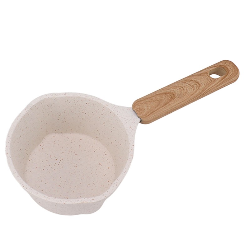 Nonstick Small Pot Small White Sauce Pan Flat Bottom Milk