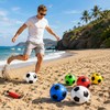 XLTXWD Inflatable Football, Footballs Multipack, Blow Up Football and Pump
