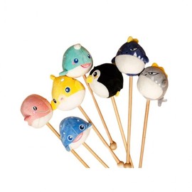 Stuffed animal massage stick (1 piece) Animal character massage stick hand 3ea