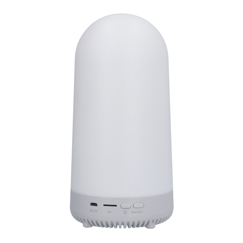 Speaker White Wake Up Light Wireless Speaker Multi Function Bedside