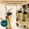 Libbey 228 Stemless Champagne Flutes Glass Set of 12, Elegant