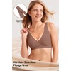 JoliComfy Bralettes for Women Seamless Wireless Bras Full Coverage Push