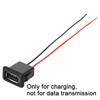Greluma 5pcs 3A 2 Pin USB Female 2 Wire USB