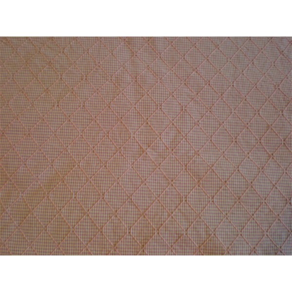 NEW PINK WHITE ROMB DRAPERY FURNITURE UPHOLSTERY FABRIC BY THE