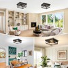 Oil Rubbed Bronze Hallway Light Fixture Ceiling, 2-Light Farmhouse Industrial