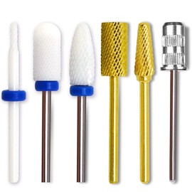 Brocas de cerámica profesional para taladro de uñas acrílico con banda de lijado