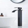 Grifería Banna Negra Monomando Lavabo De Mesada Con Mangueras Incluidas