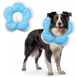 LOVITIANCE Dog Cones for Small Dogs,Comfortable Adjustable Soft Dog Cone After Surgery，Soft Protective Recovery Cone for Dogs and Cats,Washable Dog Elizabethan Collar Stop Licking Wounds (Pink, XS)