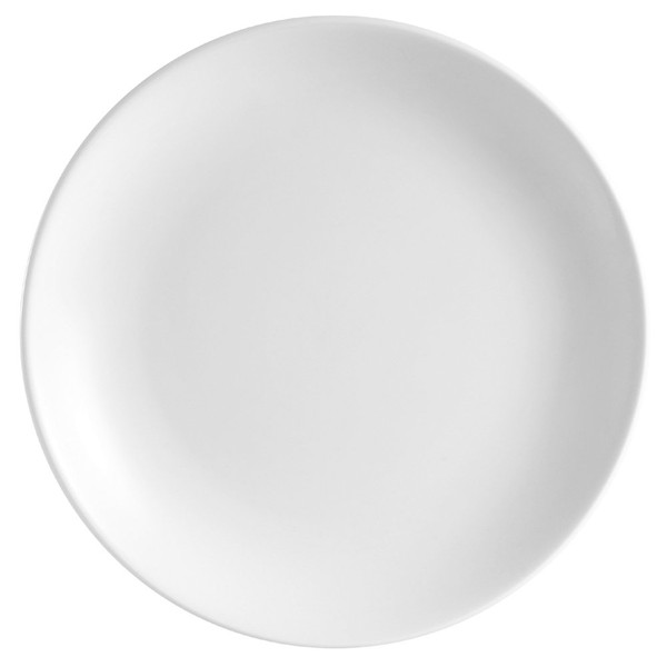 CAC China COP-6 Coupe 6-Inch Super White Porcelain Plate, Box of 36