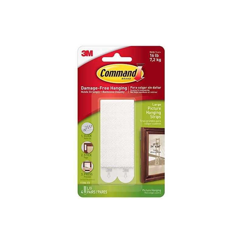 Command Picture Hanging Strips Small Ref 17202 [Pack 4]