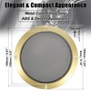 X AUTOHAUX 6.5'' Gold Tone Car Audio Speaker Cover Mesh