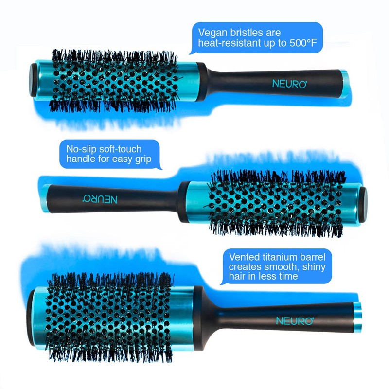 Neuro by Paul Mitchell Titanium Round Brush, For Blow-Drying All