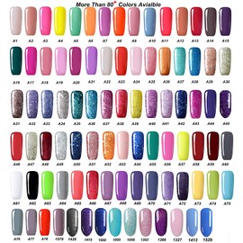Kanorine KANORINE Gel Polish Soak-Off UV/LED Gel Nail Polish Color Coat Gel Nail Varnish Nail Art TYPE 10ml