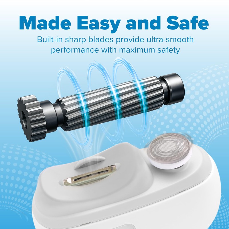 Aethora Electric Nail Clipper 3-in-1 with LED Light, Nail File