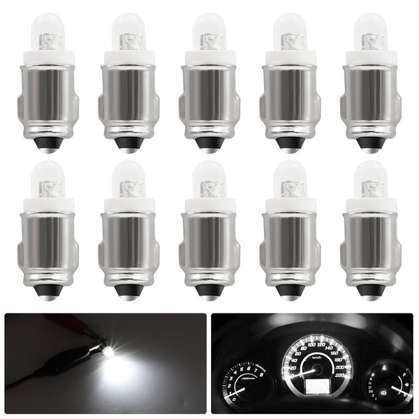 Ygmylandbb BA7S Led Bulb Compatibable with Car Instrument 12V White,