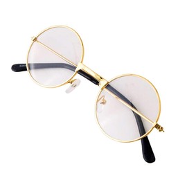 Baby Photography Props Newborn Boy Photo Shoot Outfits Infant Gentleman Glasses (Gold Glasses)