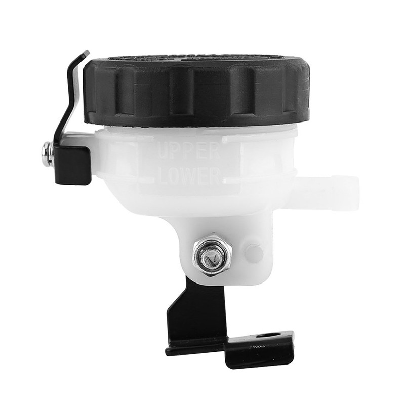 Zohisin Reservoir for motorcycle brakes, universal fluid reservoir with support