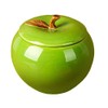 Mozacona Ceramic Apple Shape Container Food Storage Jar with Lid