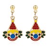 CWVHQ Clown Circus Clown Pendant Earrings Colorful Weird Stud Earrings