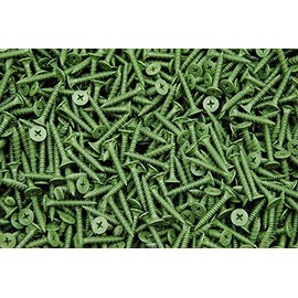 (750) Phillips Wafer Head 8 x 1-1/4 Coated Cement Fiber Backer Board Screw Hi-Lo