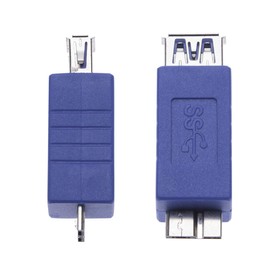 Keple 2 Pieces USB 3.0 Female to Micro B Male Adapter USB A Female to Male Micro B Plug Changer Coupler Connector Short Converter Adaptor for Computers, Laptops, External Hard Drives (2 Pack)