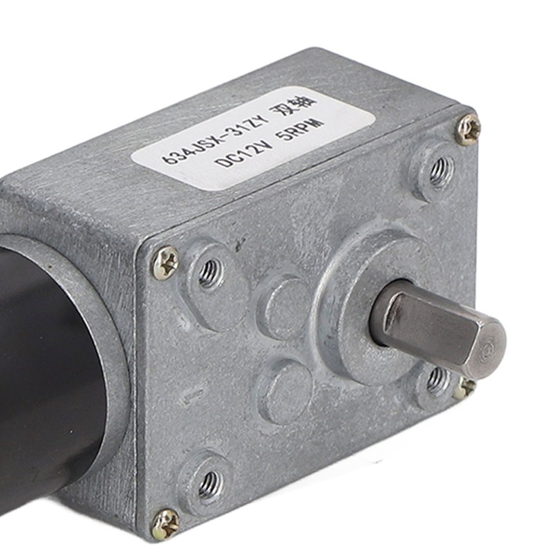 Gear Motor Dual Shaft DC 12V Self Locking Speed Reduction