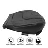 NLQR Front Driver Bottom Replacement Perforated Seat Cover Black Microfiber