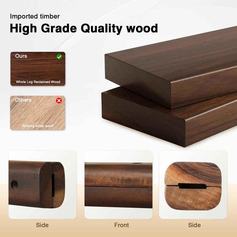 FOTITM Wooden Handle Replacement, Large Green Egg Accessories, Compatible with