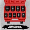 FS TOOL 1” Drive Spindle Axle Nut Impact Socket Set