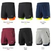 Lixada Men 2 in 1 Running Shorts Quick Drying Breathable