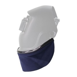 Welding Hood Bib Fire-Resistant And High-Temperature Resistant Welding Scarf for Anti-Spatter and Anti-Slag Protection Against Burns, Blue