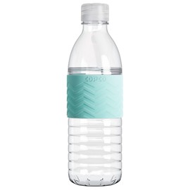 Copco Hydra 16.9 oz Water Bottle with Leak-Proof Lid - Tritan Reusable with Textured Grip Sleeve - BPA-Free, Shatter-Resistant, Dishwasher Safe for Travel, Gym, Work, Outdoors (Robins Egg Blue)