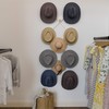 SKOLOO Large Hat Rack for Wall, Wooden Accordion Wall Hanger,
