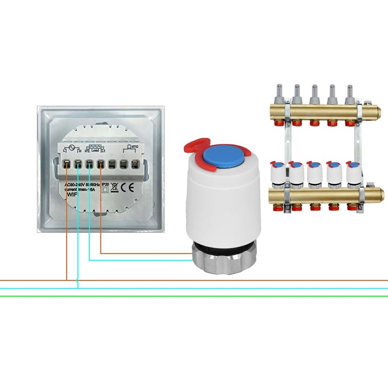 Sone Smart One Zigbee Tuya TE-1Z Floor Wired Thermostat Heater