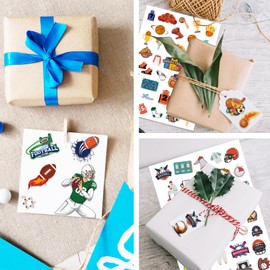 Sports Stickers 720counts Basketball Baseball Football Soccer Stickers for Water Bottles Computer Laptop Skateboard, Waterproof Sports Balls Sticker for Kids Boys Teens Sports Fans Party Decoration