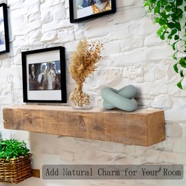 baqor 2-Link Wood Knot Decor - for Coffee Table Bookshelf Boho Celtic Home Entryway Living Room Office Rustic Farmhouse Decorative Object Wooden Knot Chain Link Accents Modern Sculpture