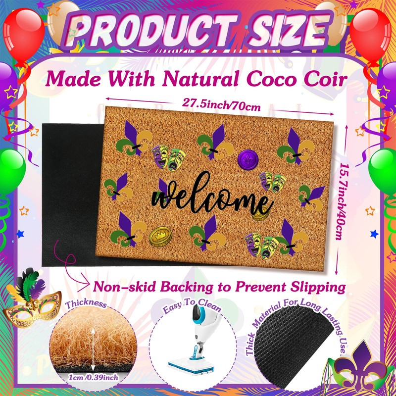 Ceenna Summer Back to School Natural Coir Door Mat Outdoor