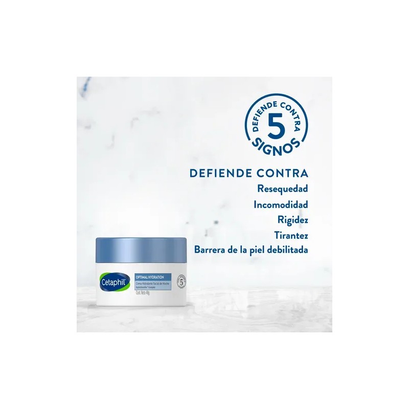 Crema Facial Cetaphil Optimal Hydration De Noche 48g