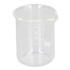 10 Pcs Laboratory Glass Beaker 50ml Thick Experimental Graduated Cylinder