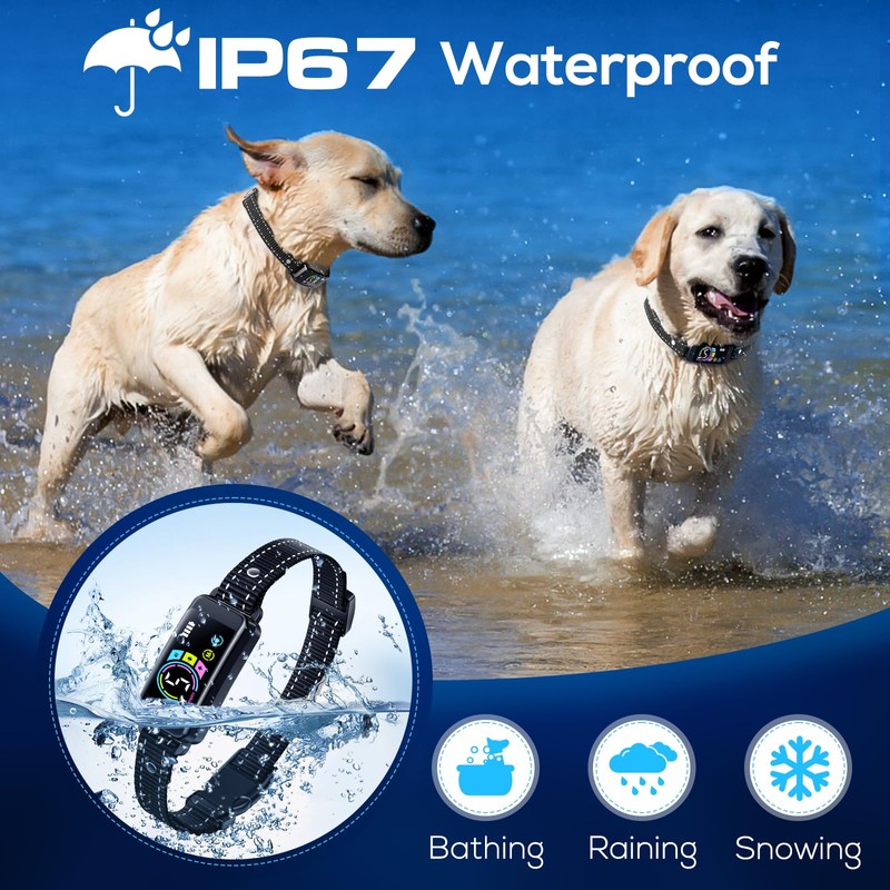 2 Pack Dog Bark Collar, Keoge Training Collar with Beep