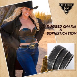 BELTROAD Western Belts for Women Men Vintage Men's Country Belt for Jeans Cowgirl Cowboy Christmas Gifts