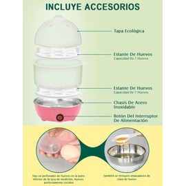 Cocedor de Huevos Electrico, 14 Capacity Olla Rápida Para Huevo, Hervidor De Huevos Con Cortador De Huevo, Olla Eléctrica Para Huevos Duros 2 En 1, Automático Alarma, Negro