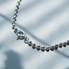 [Cloud-jewelry] 3mm/42cm Ball Chain Necklace, 925 Silver, Sterling Silver