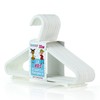 HANGERWORLD 18 Pack 11.8inch White Plastic Kids Hanger - Sized