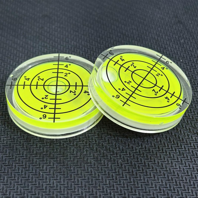 YMGBHNKJLS 3Pcs Small Circular Bubble Levels 32x7mm Round Spirit Level