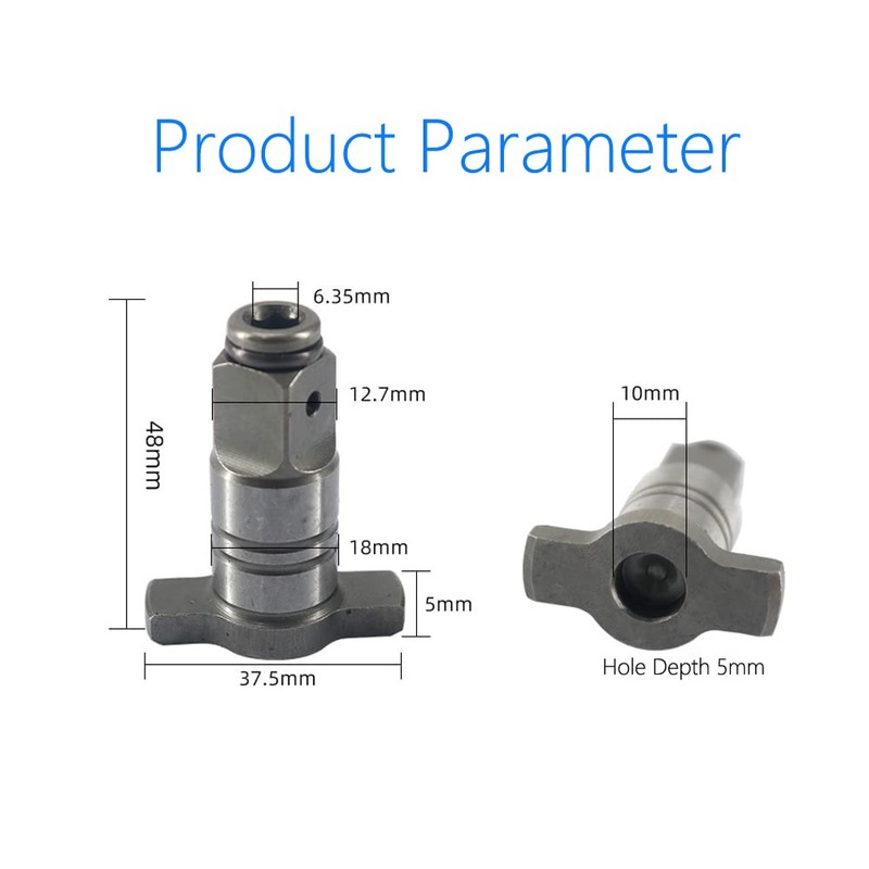 2 Pack 1/2‘’ Anvil Wrench Pin Converter Shaft Adapter for