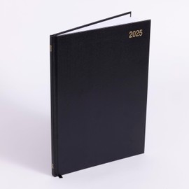 evelay 2025 Diary A4 Week to View Hardback Planner Organiser Journal Notebook for School Home Office Personal Use (A4, Black)