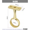 TERF® Polished Brass Ceiling-Mount Bracket for Up to 19mm Diameter