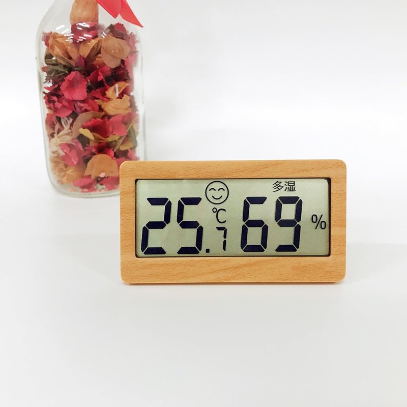 CRECER CR-2300J Wood Grain Digital Thermometer/Hygrometer